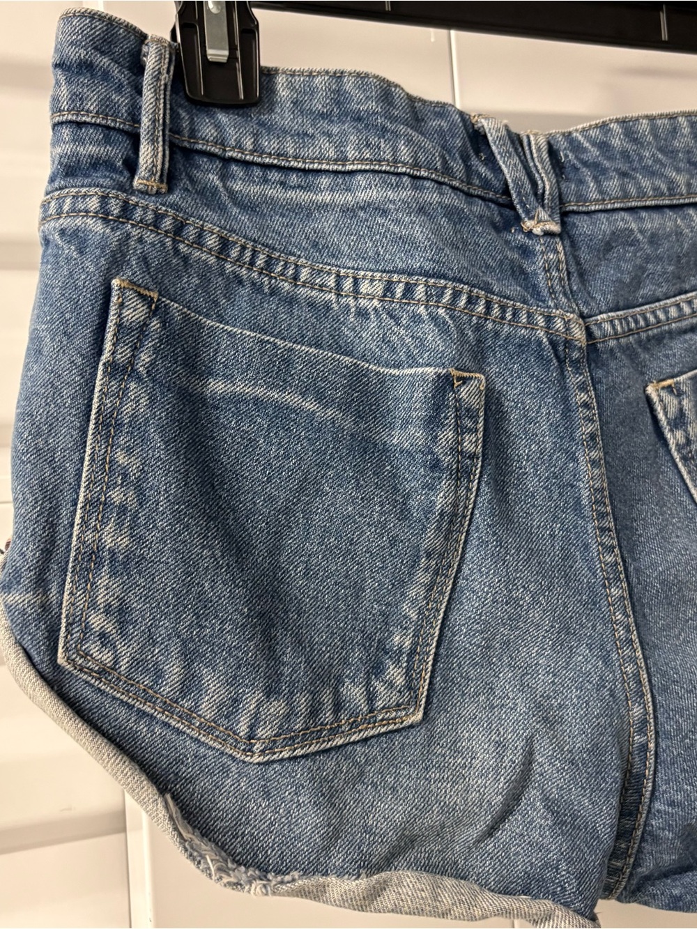Roxy Women's Light Blue Distressed Rolled-Hem Jean Shorts - Picture 10 of 15